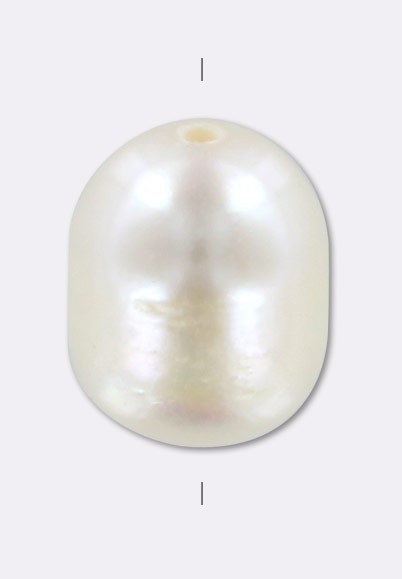 Perles d'eau douce blanches 7/8 mm - Un grand marché