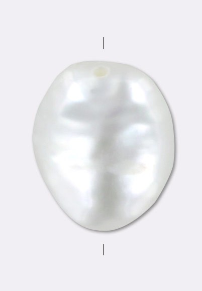 Perle d'eau douce blanche Boule baroque cerclé - Fournisseur en gros perles  pierre fine semi-précieuse - Paris - Marseille
