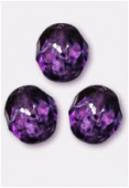 Facette 10 mm genuine stone purple x6