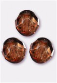 Facette 10 mm genuine stone brown x6
