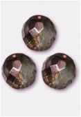 Facette 12 mm crystal copper x2