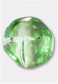 Perle en verre ronde VH27 vert clair x4