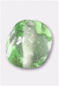 Perle en verre forme VH20 vert clair x8
