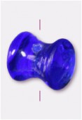 Perle en verre forme FG2 bleu foncé x12