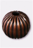 Perle en laiton ronde 8 mm cuivre x6