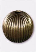 Perle en laiton ronde 30 mm bronze x1