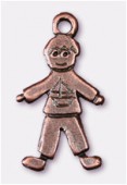 Breloque en métal little boy 22x10 mm cuivre x2