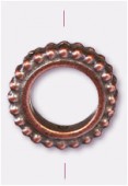 Perle en métal anneau 13 mm cuivre x1