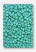 Rocaille 4 mm green turquoise opaque x20g