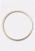 Perle en métal anneau plat 28 mm or x1