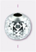 Argent 925 perle ronde pyramide 4 mm x 6