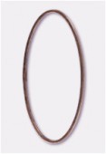 Perle en métal anneau ovale 40x20 mm cuivre x2