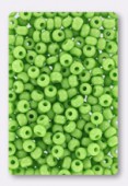 Rocaille 4 mm lime green opaque x20g