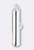 Embout tube pour rocaille 20 mm argent x1