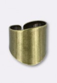 Bague réglable support à coller 22x19 mm bronze x1