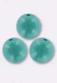 Ronde 6 mm shiny fiesta turquoise blue x24