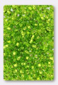 Rocaille 4 mm olivine silver-lined x20g