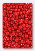 Rocaille 4 mm bright red opaque  x20g