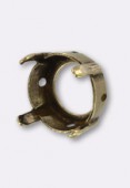 Sertissure pour cabochon rond 12 mm bronze x1