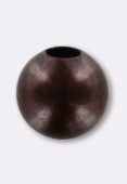 Perle en métal ronde 4 mm cuivre x100