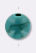 Turquoise du Tibet ronde 4 mm x4