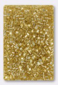 Miyuki Square beads 1.8 mm SB-0003 gold silver lined x10g