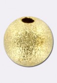 Perle en laiton ronde stardust 10 mm or x2