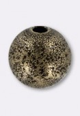 Perle en laiton ronde stardust 8 mm bronze x2