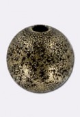 Perle en laiton ronde stardust 10 mm bronze x2
