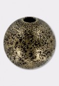 Perle en laiton ronde stardust 12 mm bronze x1