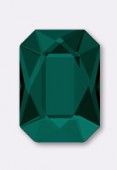 Strass à coller 14x10 mm emerald F x1