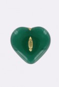 Coeur 14 mm emerald gold x1