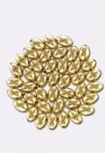 Perle en métal grain de riz 5x3 mm or x6